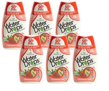 Sweetleaf Stevia Natural Water Drops Strawberry Kiwi, 1.62 Ounce (Pack of 6)