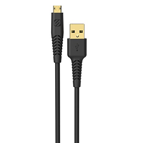 SCOSCHE Micro USB Data Cable for Universal Devices - Retail Packaging - Black