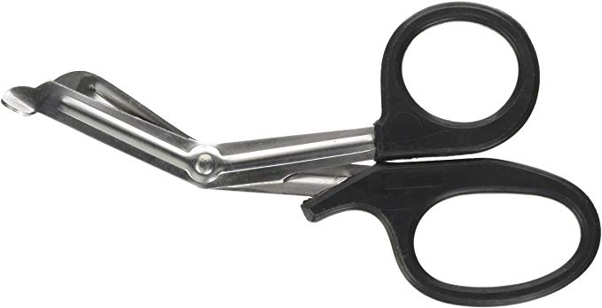 MABIS Precision Cut Shears Scissors for Medical or Personal Use, 7.5 inches, Black