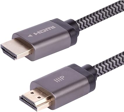 Monoprice 8K Certified Braided Ultra High Speed HDMI 2.1 Cable - 15 Feet - Black | 48Gbps, Compatible With Sony PS 5, PS 5 Digital Edition, Xbox Series X, and Xbox Series S