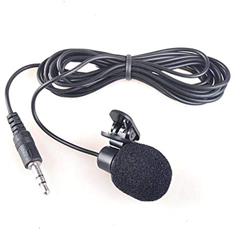 HDE Mini Hands Free Lavalier Clip-On Lapel Mic 3.5mm Jack Computer Microphone