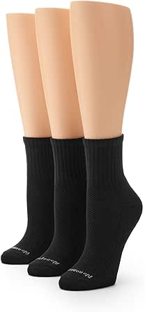 No Nonsense Women's Soft & Breathable Cushioned Mini Crew Socks