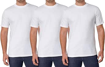 Kirkland Signature Men's 3-Pack/6-Pack Crew Neck T-Shirts 100% Cotton Tagless