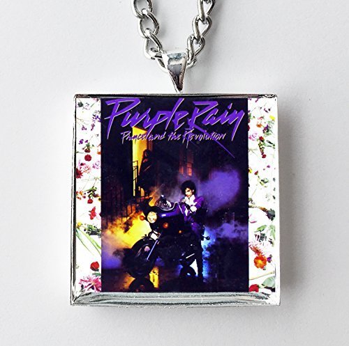 Album Cover Art Necklace - Prince - Purple Rain (Silver)