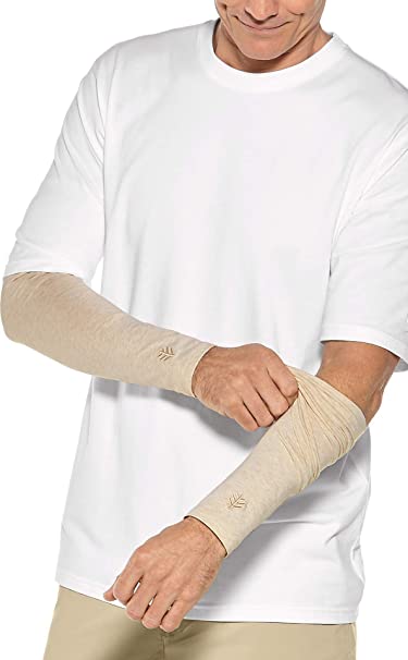 Coolibar UPF 50  Men's Navagio Sun Sleeves - Sun Protective