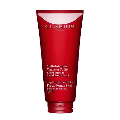 Clarins NEW Super Restorative Abdomen & Waist|Anti-Aging Body Cream For Mature Skin Weakened By Hormonal Changes|Visibly Redefines for Slimming Effect|Firms, Tightens & Tones Skin|6.8 Ounces