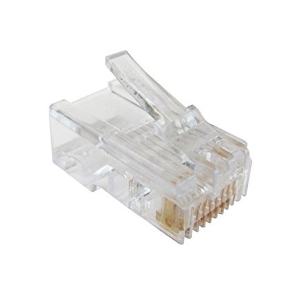 Ethernet Crimp Connector 100pcs bag CAT5E RJ45 8P8C Network Patch Plug by Tupavco(TP016)