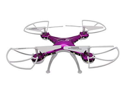KELIWOW RC Quadcopter Drone with 3D Flip 2.4Ghz 6-Axis Gyro LED Light RTF Headless Mode (Purple)