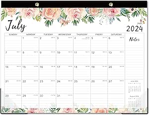 2024-2025 Desk Calendar - Jul 2024 - Dec 2025, 18 Months Large Monthly Desk Calendar 2024, 22" x 17", Desk Pad, Large Ruled Blocks, to-do List & Notes, Best Desk/Wall Calendar for Planning or