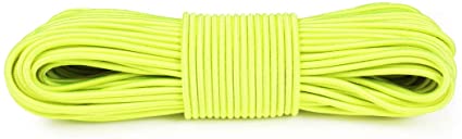 Atwood Rope MFG Shock Cord Bungee Cord - 5/32 Inch - Without Hooks - 25, 50, 100 Feet (Neon Yellow, 100)