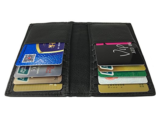 Genuine Leather Multi-function ID or Bank Card Wallet for Men