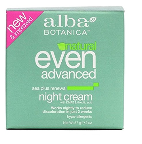 Alba Botanica, Even Advanced, Sea Plus Renewal Night Cream, 2 oz (57 g) Set of