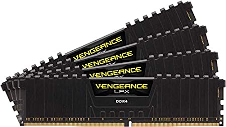 Corsair Vengeance LPX 64GB (4x16GB) DDR4 4000 (PC4-32000) C181.35V Desktop Memory - Black