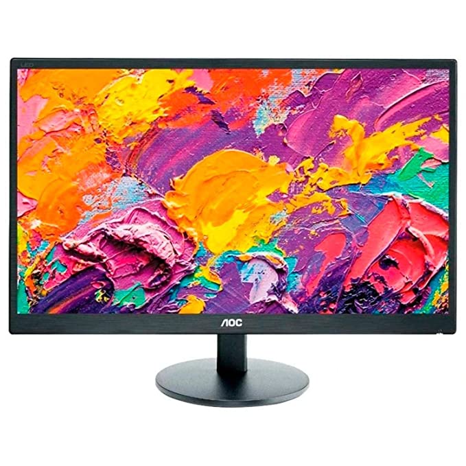 AOC E2270SWHN 21.5" (54.61 Cm) LED 1920 x 1080 Pixels Monitor with HDMI/VGA Port, Full HD, Wall Mountable, Black