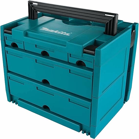 Makita P-84349 MAKPAC 5 Drawer Interlocking Case, 12-1/2" x 15-1/2" x 11-5/8"