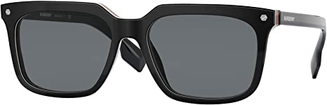 Burberry CARNABY BE 4337 Black/Grey 56/17/145 men Sunglasses