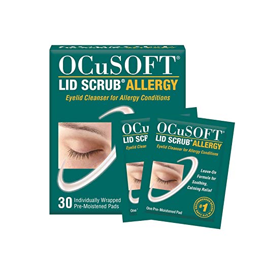 Ocusoft Lid Scrub Allergy Eyelid Cleanser 30 count
