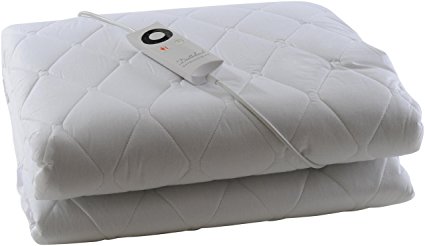 Sleepwell Dreamland Intelliheat Fast Heat Luxurious Cotton Electric Mattress Cover, White, Single Size, 190 x 90 cm
