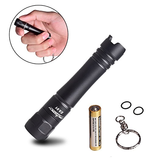 ORCATORCH EA01 Keychain EDC AAA Flashlight, Mini Torch IPX-8 Waterproof EDC Pocket Penlight Lantern for Kids,Camping,Hiking