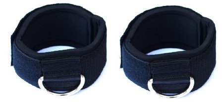 Neoprene Padded Small Velcro Ankle Strap For Multi Gym Cable Attachments, S Size 1 Pair