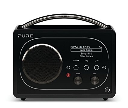 Pure Evoke F4 Portable Internet Radio with WiFi and Bluetooth (Black)