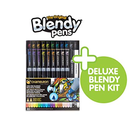 Chameleon 22 Pen Deluxe & Blendy Pens Jumbo Kit 24 Pens