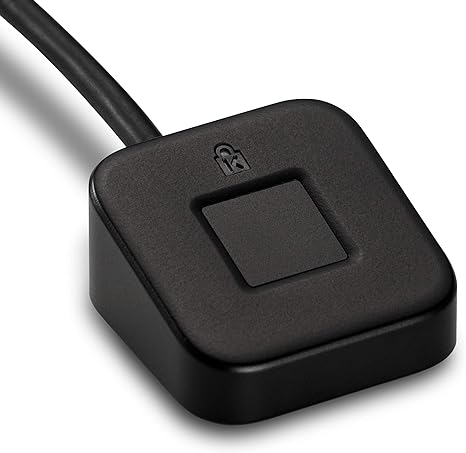 Kensington VeriMark Desktop Fingerprint Key, Unique Fingerprint Identity Reader/Authenticator, Recognition Technology for Your PC, Black - K62330WW