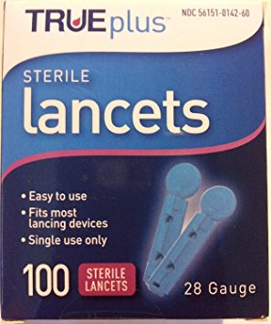 TRUEplus Sterile Lancets 28 gauge 100ct (2 Pack)