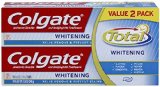 Colgate Total Whitening Toothpaste Twin Pack two 6oz tubes