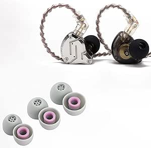 Linsoul KZ ZS10 Pro 4BA 1DD 5 Driver in Ear Monitor(Without Mic, Black)   Kiwi Ears Flex Earbud Tips, 3 Pairs, S/M/L Size