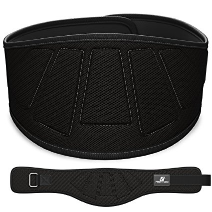 ProFitness Weightlifting Belt (6-Inch-Wide) – Proper Weight lifting Form – Unisex Back Support for Cross Training Exercises, Powerlifting Workouts, Deadlifts, Olympic Lifting and Daily Fitness