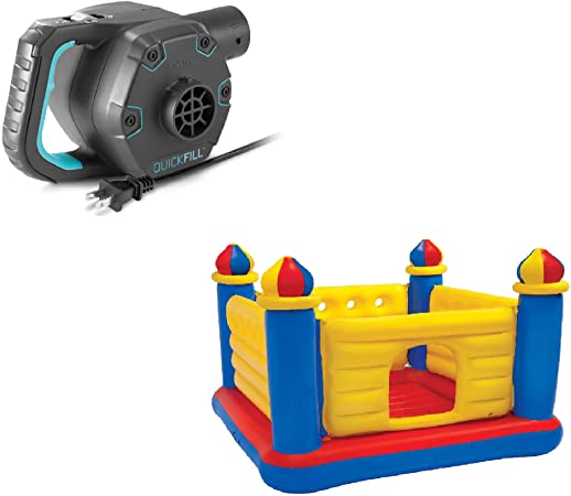 Intex Quick Fill Electric Pump & Intex Inflatable Jump-O-Lene Kids Ball Pit