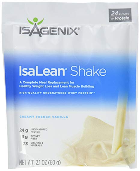 Isagenix Isalean Shake Creamy French Vanilla - 14 Meal Packets X 2.1 oz, 29.6 oz (840g) (Vanilla)