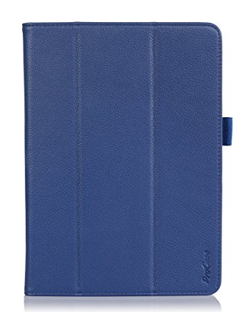 ProCase Samsung Galaxy Tab PRO 10.1 Tablet Case with bonus stylus pen - Tri-Fold Smart Cover Stand Case for Galaxy TabPRO 10.1 inch SM-T520,T525 (Navy, Dark Blue)