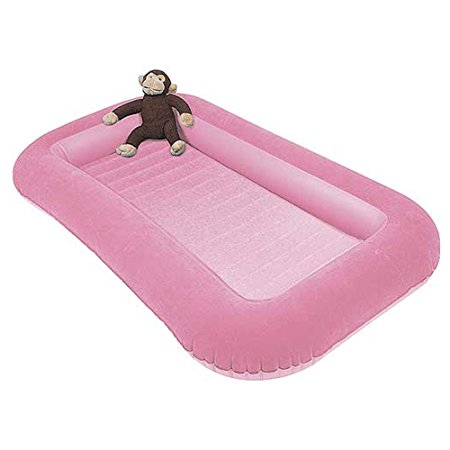 Kampa Airlock Junior Camp Air Bed with Side Cushions Candyfloss Pink