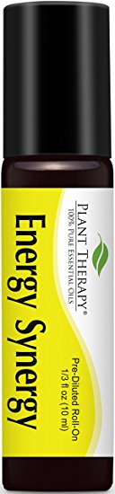 Energy Synergy Pre-Diluted Essential Oil Roll-On 10 ml (1/3 fl oz). Ready to use