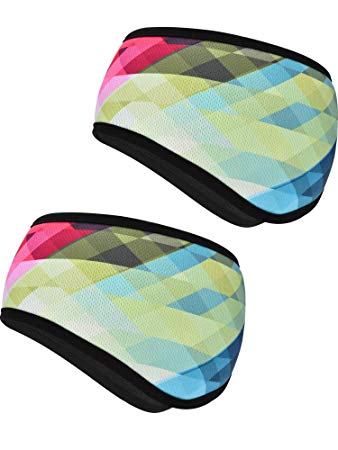 Boao 2 Pieces Ear Warmer Headbands Fleece Winter Headbands for Adult Kids Winter Using