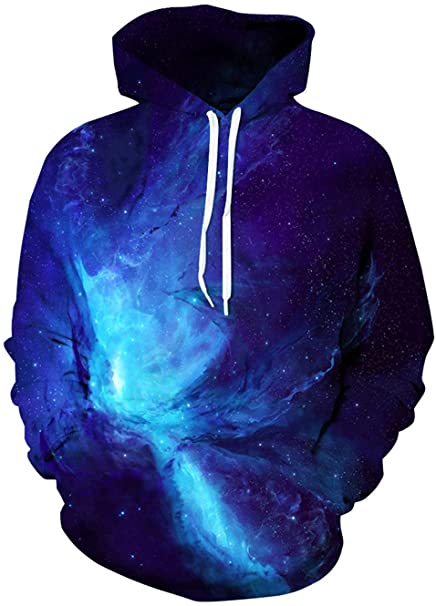 Spreadhoodie Unisex 3D Print Cool Fleece Hoodie Pullover Hooded Sweatshirt for Women Men
