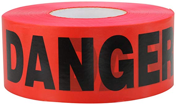 CH Hanson Economy 1000 ft. Danger Barricade Tape 1.5 mil