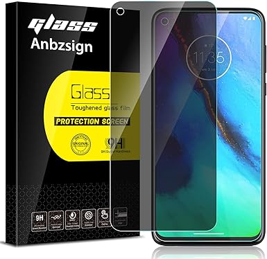 Anbel Design Anbzsign[2 Pack] Motorola Moto G Stylus/Moto G Power/Moto G8 Power/Moto G8 Pro Privacy Screen Protector, [Case Friendly] Anti-Spy 9H Hardness Tempered Glass.
