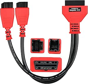 Autel Original OBD2 Adapter for Chrysler 12 8 Programming Cable Connector, Bypass Gateway Protocol Cable, Work on MaxiCOM MK808S MK808BT PRO MX900 MaxiSys MS906 PRO MS906 PRO-TS MS919 MS909 Ultra