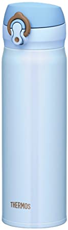 Thermos Vacuum Insulation Mobile Mug [One-touch Open Type] 0.5l Sachs Blue Jnl-500 Sax