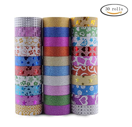 Washi Masking Tape Arts and DIY Crafts Decorative Masking Tape Collection Scrapbooking Sticker Gift Wrapping
