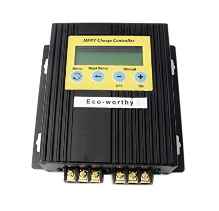 ECO-WORTHY 20A MPPT LCD Solar Charge Controller Input 12V/24V Auto for Battery Charging