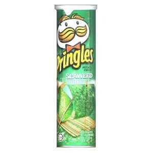 Pringles Snack Potato Chips Flat Cut - Seaweed Made in Thailand