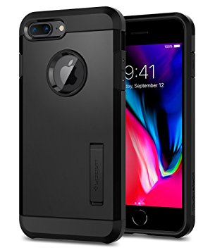 iPhone 8 Plus Case, Spigen® Tough Armor [2nd Generation] iPhone 7 Plus Case Cover with Kickstand and Extreme Heavy Duty Protection and Air Cushion Technology for iPhone 8 Plus (2017) iPhone 7 Plus (2016) - Black