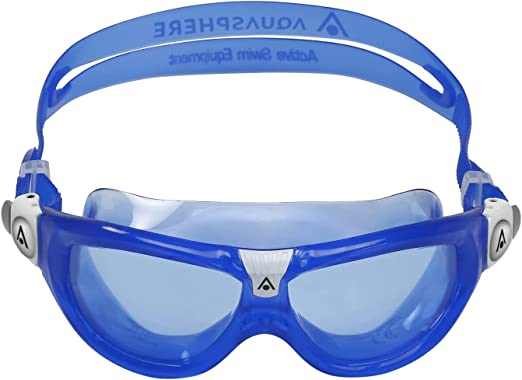 Aquasphere SEAL Kids (Ages 3 ) Swim Goggles, Made in ITALY - Wide Vision, Comfort, E-Z Adjust, Anti Scratch & Fog, Leak Free