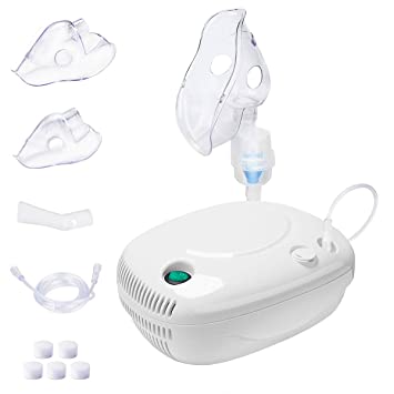 Portable Nebuliser Machine Compressor System - Ultrasonic Nebuliser Personal Inhalers for Breathing Problems for Home Daily Use