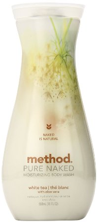 Method Pure Naked Moisturizing Body Wash, White Tea, 18 Ounce (Packaging may vary)