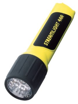 Streamlight 68200 4AA Propolymer LED Flashlight with White LEDs, Yellow